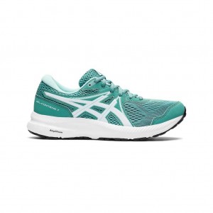 Sage/White Asics 1012A911.302 Gel-Contend 7 Running Shoes | JUHPT-9783