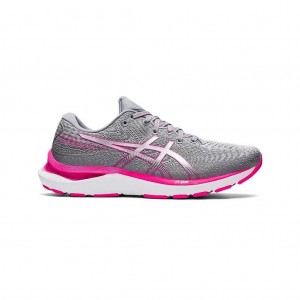 Sheet Rock/Pink Glo Asics 1012B205.021 Gel-Cumulus 24 Wide Running Shoes | MZDPS-0832