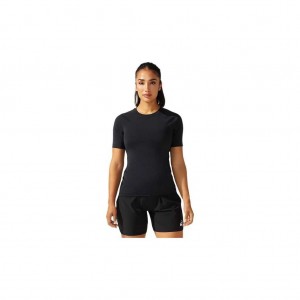 Team Black Asics 2082A021.90 2 Piece Wrestling Top T-Shirts & Tops | KQLPY-6871