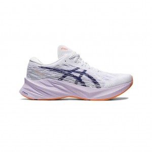 White/Indigo Blue Asics 1011B458.103 Novablast 3 Running Shoes | OFTAW-9516