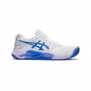 White/Periwinkle Blue Asics 1042A164.101 Gel-Challenger 13 Tennis Shoes | IYZON-3852