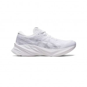 White/Piedmont Grey Asics 1011B458.102 Novablast 3 Running Shoes | ZGCXL-7534