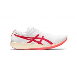 White/Sunrise Red Asics 1011A676.100 Metaracer Running Shoes | MWPAI-7952