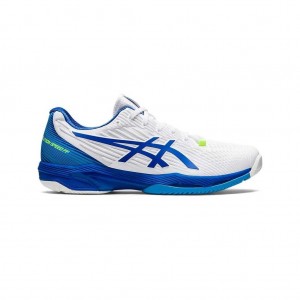 White/Tuna Blue Asics 1041A348.960 Solution Speed FF 2 Tennis Shoes | JFSBH-7238