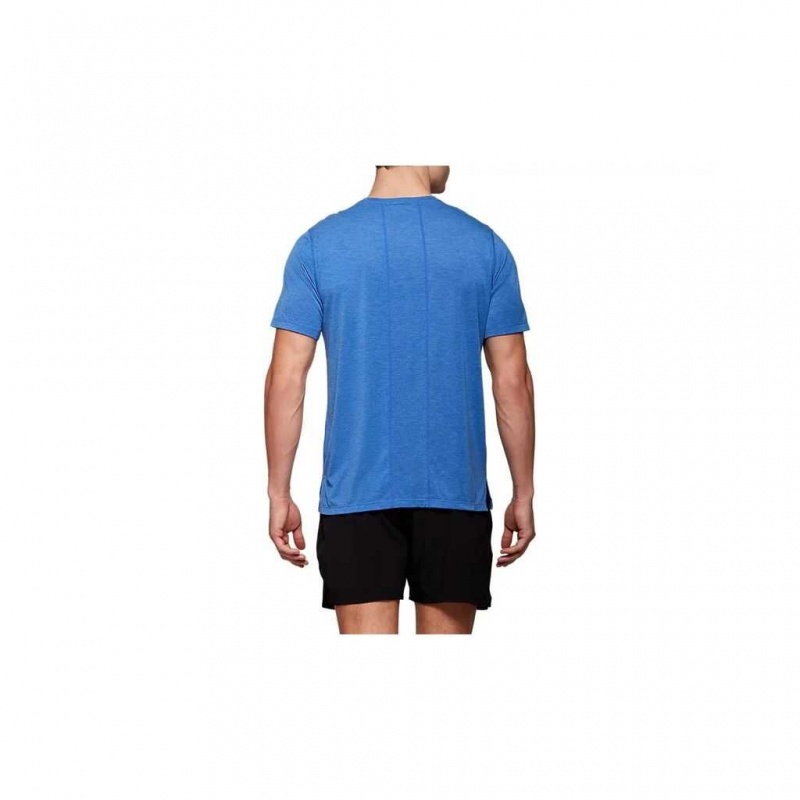 Asics Blue Heather Asics 2011A137.401 Dorai Short Sleeve Top T-Shirts & Tops | PERZG-2405