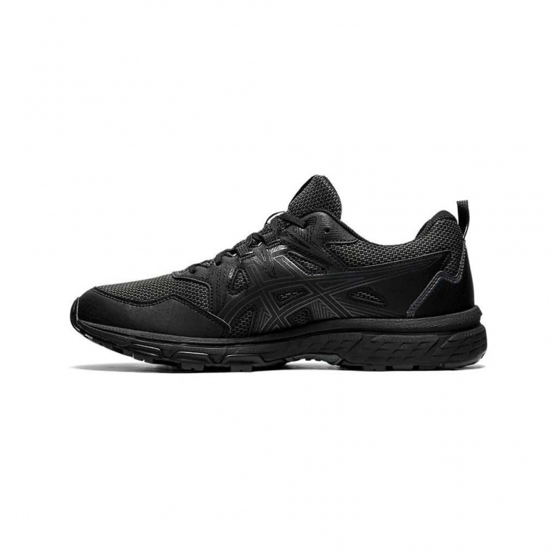 Black/Black Asics 1011A824.001 Gel-Venture 8 Trail Running Shoes | FWMQC-0569