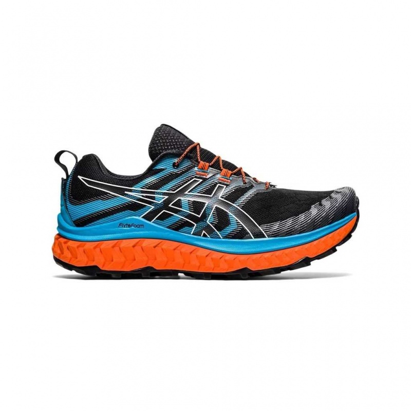 Black/Digital Aqua Asics 1011B028.003 Trabuco Max Trail Running Shoes | EWKIQ-9563