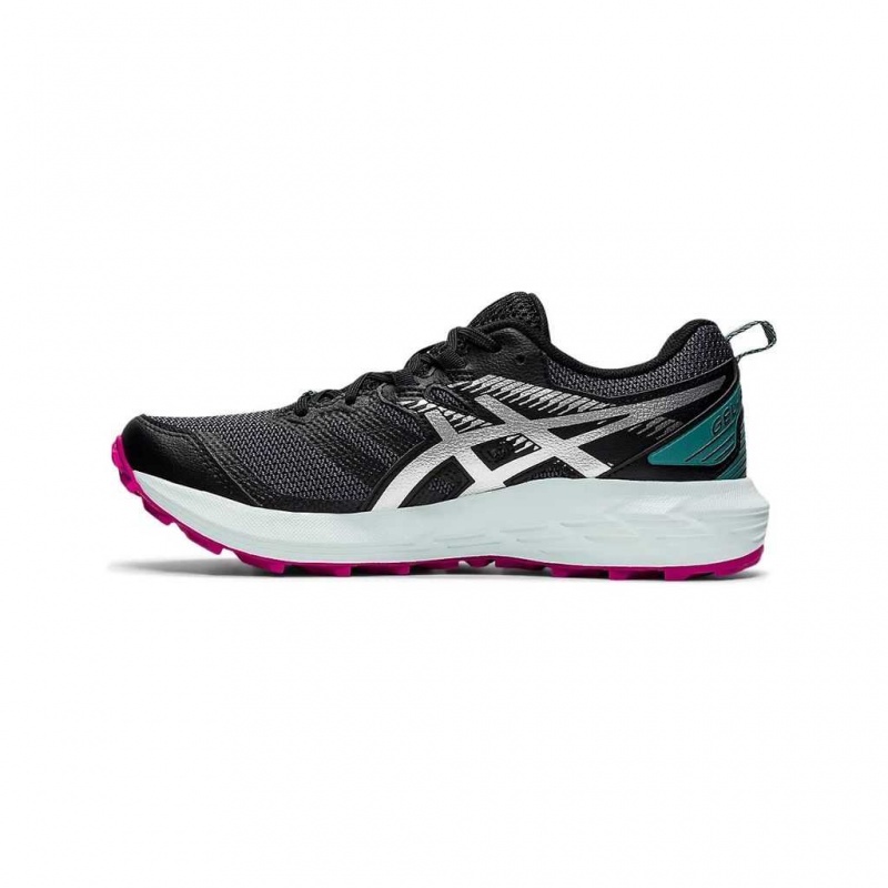 Black/Pure Silver Asics 1012A922.019 Gel-Sonoma 6 Trail Running Shoes | EMIJA-4608