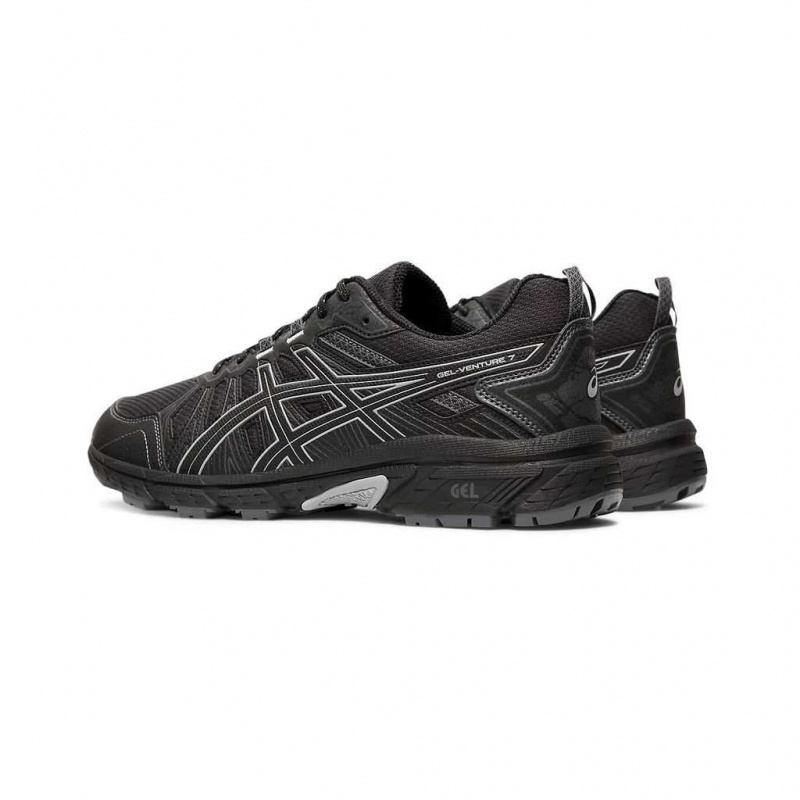 Black/Sheet Rock Asics 1011A560.001 Gel-Venture 7 Trail Running Shoes | MWJPC-2054