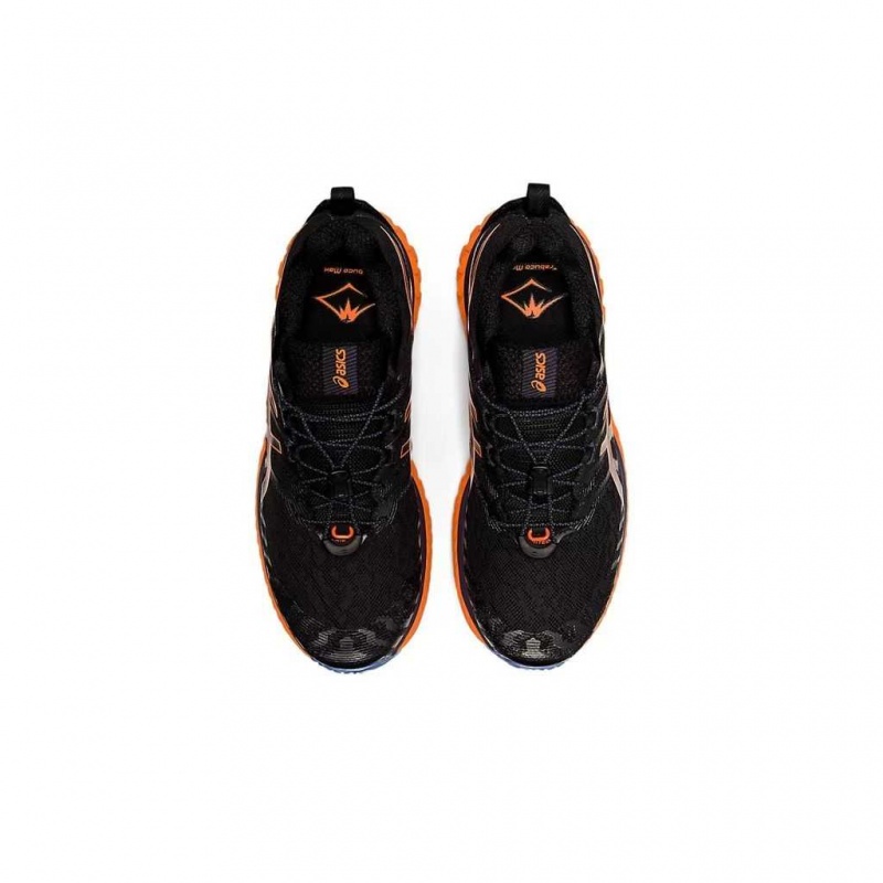 Black/Shocking Orange Asics 1011B028.005 Trabuco Max Trail Running Shoes | EGKXT-2137
