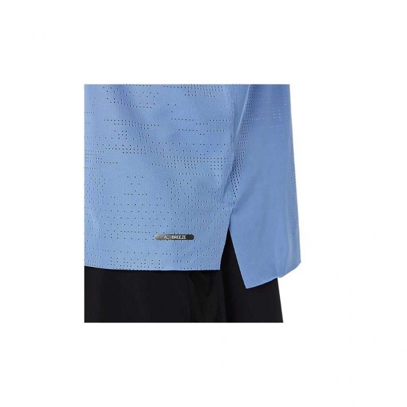 Blue Harmony Asics 2011C231.403 Ventilate Actibreeze Short Sleeve Top T-Shirts & Tops | PYBAQ-3047