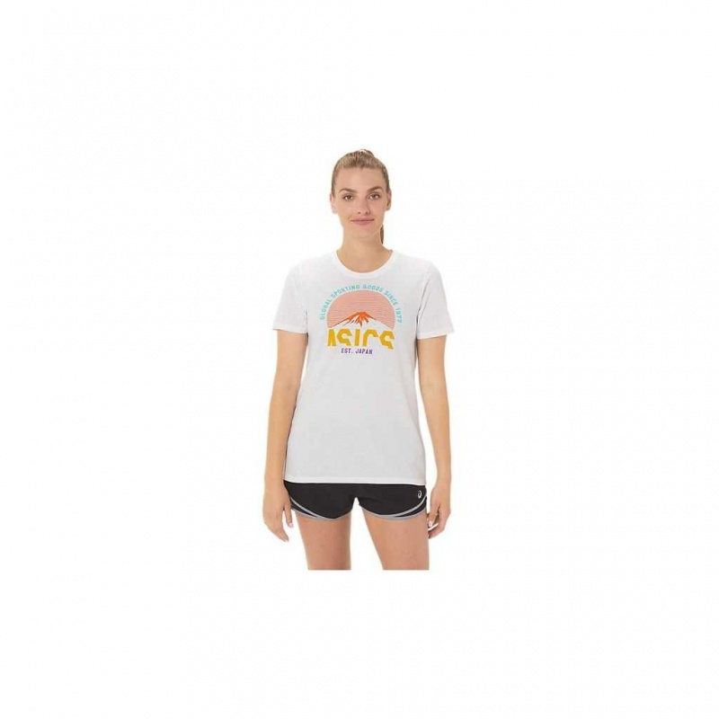 Brilliant White Asics 2032C829.100 Asics Gsg Since 1977 Adventure Crew T-Shirts & Tops | DKRYH-2365