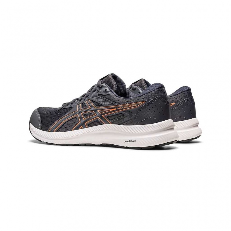 Carrier Grey/Metropolis Asics 1011B493.024 Gel-Contend 8 Extra Wide Running Shoes | DQWHN-5391