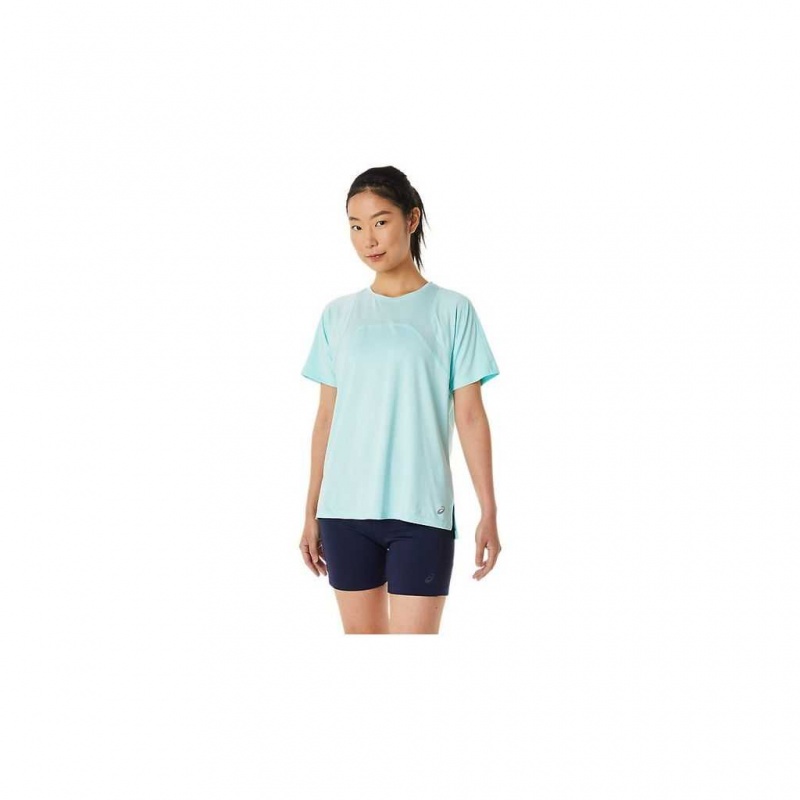 Clear Blue Asics 2012C237.441 Pr Lyte Run Short Sleeve T-Shirts & Tops | BPQLU-7856