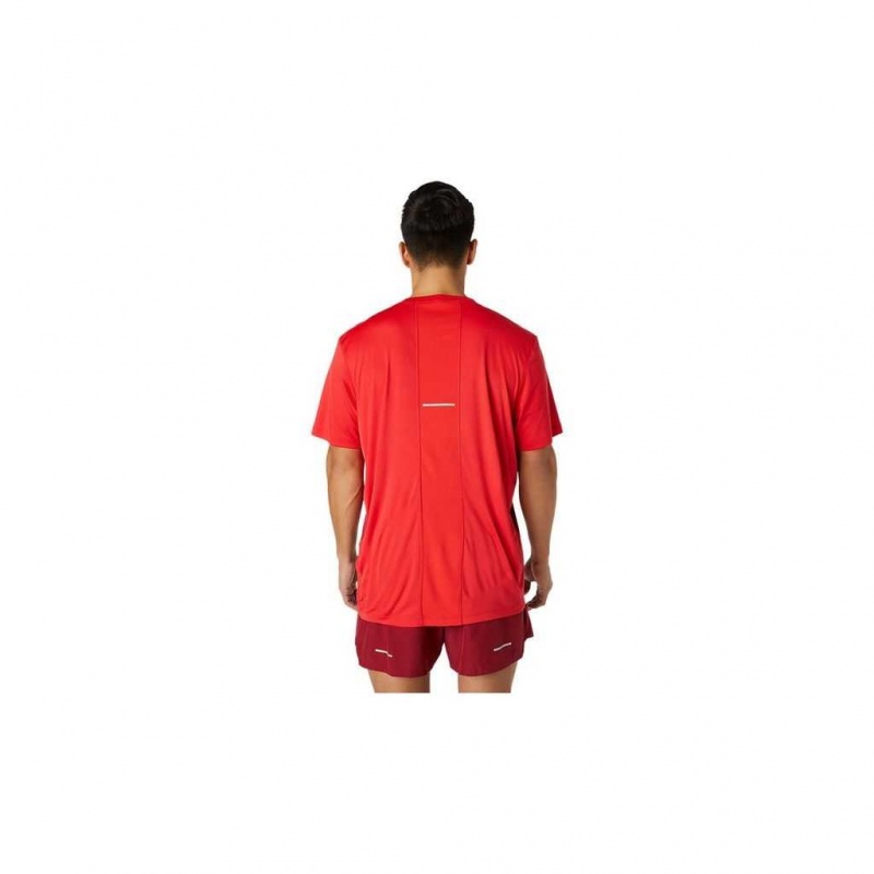 Electric Red/Burgundy Asics 2011C014.601 Kasane Short Sleeve Top T-Shirts & Tops | FZJNR-5189