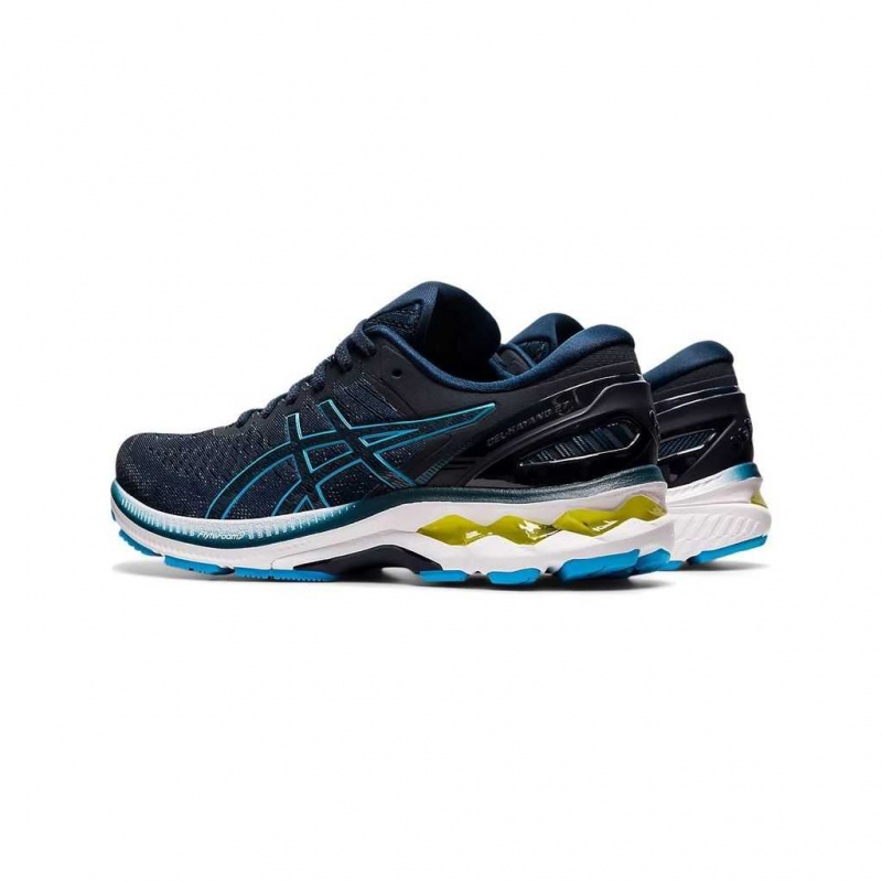 French Blue/Digital Aqua Asics 1011A835.401 Gel-Kayano 27 (2E) Running Shoes | JCTIW-5318