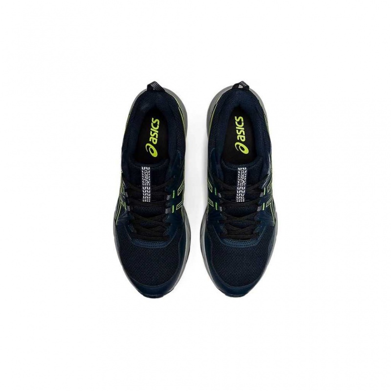 French Blue/Hazard Green Asics 1011A826.406 Gel-Venture 8 (4E) Trail Running Shoes | USIBA-7095