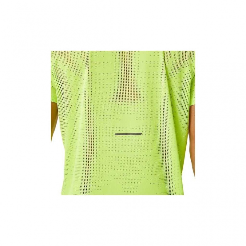 Hazard Green Asics 2011C231.302 Ventilate Actibreeze Short Sleeve Top T-Shirts & Tops | TZHEA-3605