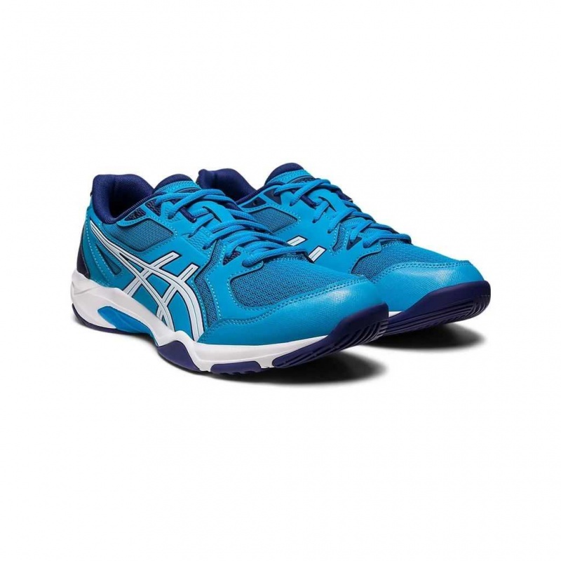Island Blue/White Asics 1071A054.409 Gel-Rocket 10 Volleyball Shoes | CEXNI-2648