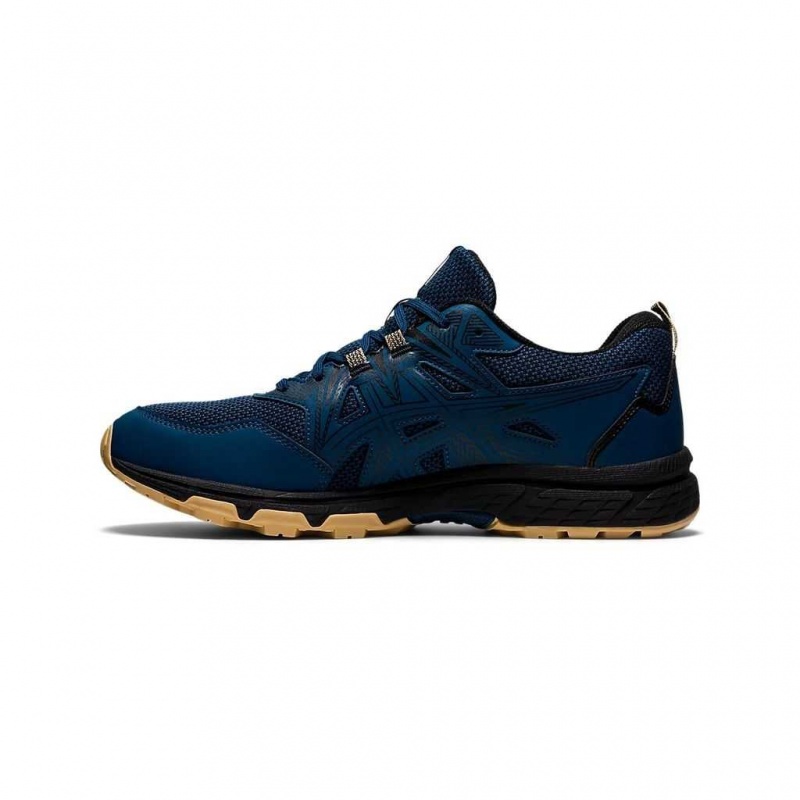 Mako Blue/Black Asics 1011A826.401 Gel-Venture 8 (4E) Trail Running Shoes | RUGTP-8569