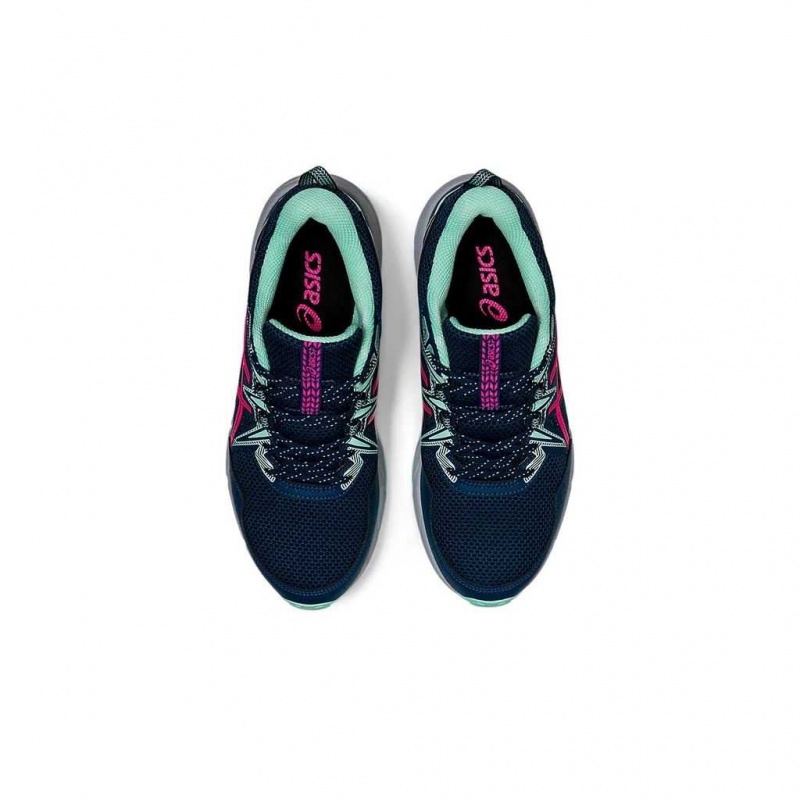 Mako Blue/Pink Glo Asics 1012B231.400 Gel-Venture 8 (D) Trail Running Shoes | ZJAPC-4065