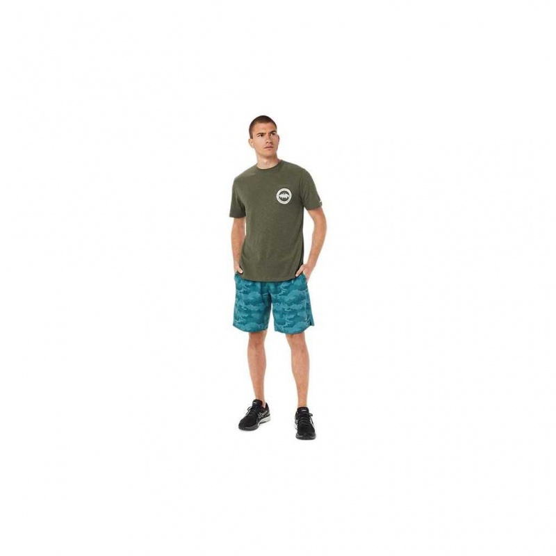 Olive Canvas Asics 2031C988.342 1977 Mountain Tee Gender Neutral Short Sleeve Shirts | RNLUY-3750
