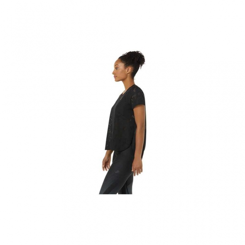 Performance Black Asics 2012C228.001 Ventilate Actibreeze Short Sleeve Top T-Shirts & Tops | BYJZD-1936