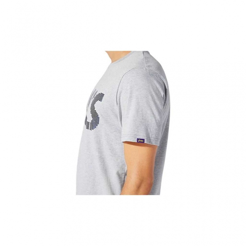 Piedmont Grey Heather Asics 2191A355.021 Jsy Foil Bl Ss Tee T-Shirts & Tops | YWXKA-0981