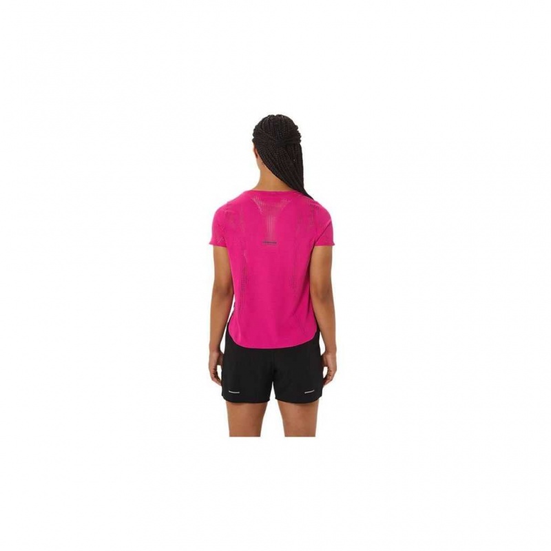 Pink Rave Asics 2012C228.702 Ventilate Actibreeze Short Sleeve Top T-Shirts & Tops | CNQGR-5689