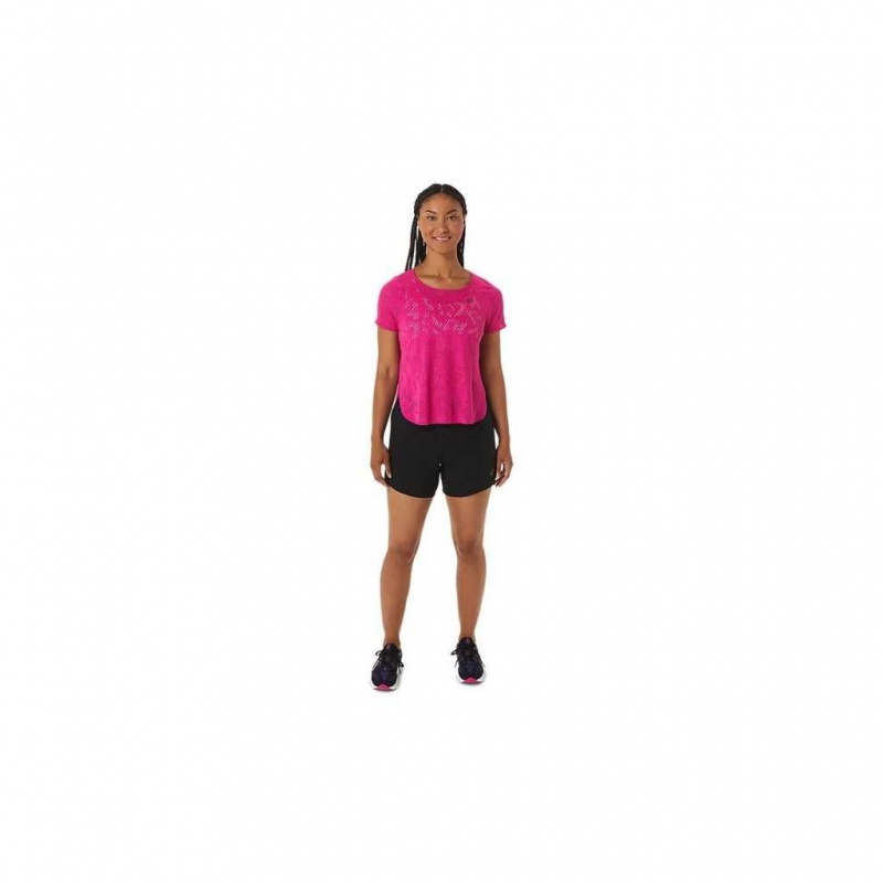 Pink Rave Asics 2012C228.702 Ventilate Actibreeze Short Sleeve Top T-Shirts & Tops | CNQGR-5689
