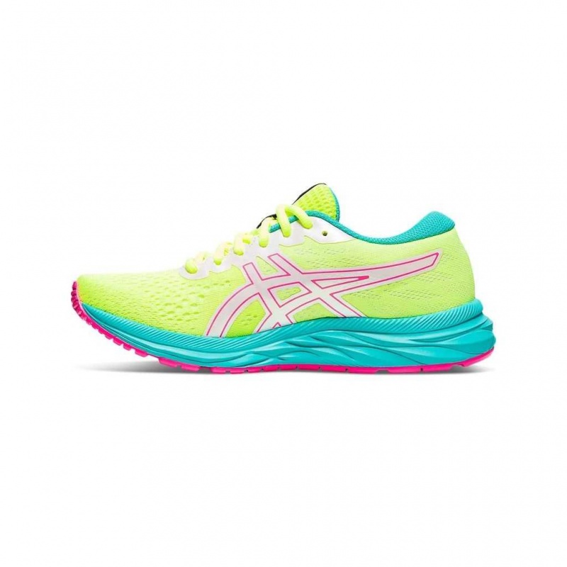 Safety Yellow/White Asics 1012A801.752 Gel-Excite 7 Running Shoes | BAQZJ-9804