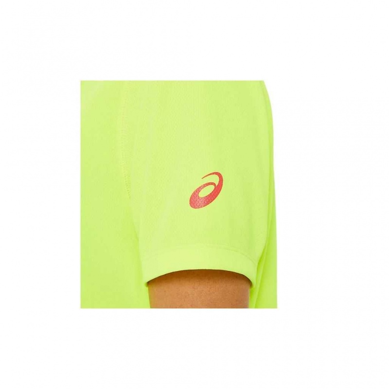 Safety Yellow Asics 2012C190.730 Lam Ready-Set Ii Short Sleeve T-Shirts & Tops | GAJIC-6543