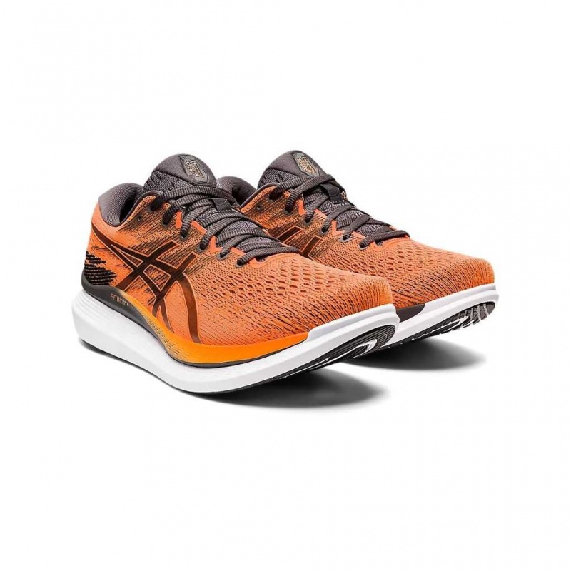 Shocking Orange/Black Asics 1011B336.800 Glideride 3 Running Shoes | JGEDP-3942