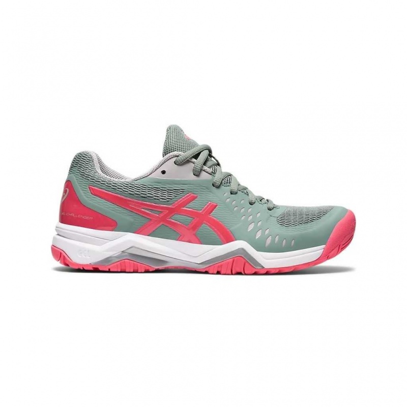 Slate Grey/Pink Cameo Asics 1042A041.021 Gel-Challenger 12 Tennis Shoes | UOPCM-2045