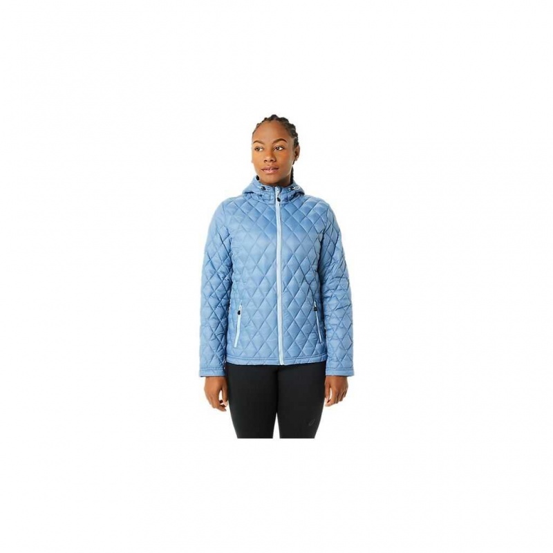 Storm Blue/Mist Asics 2032B760.478 Performance Insulated Jacket Jackets & Outerwear | ORTPJ-0164