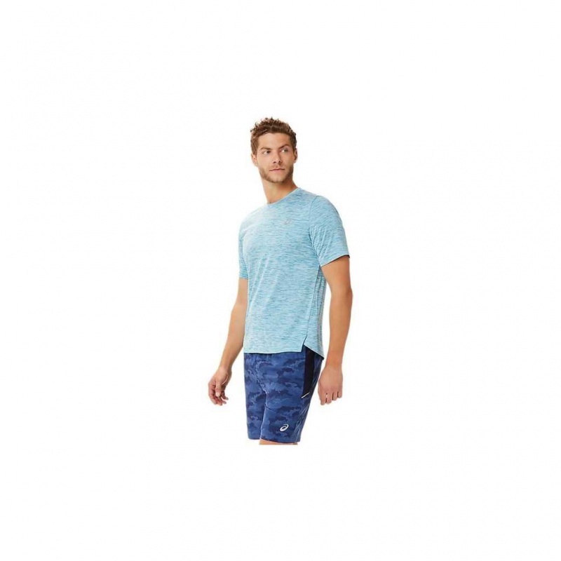 Teal Blue Asics 2011B974.423 Pr Lyte Short Sleeve T-Shirts & Tops | JNLKY-4387