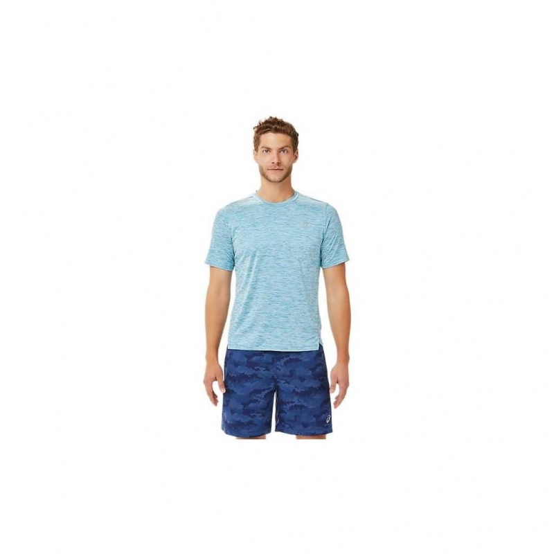 Teal Blue Asics 2011B974.423 Pr Lyte Short Sleeve T-Shirts & Tops | JNLKY-4387