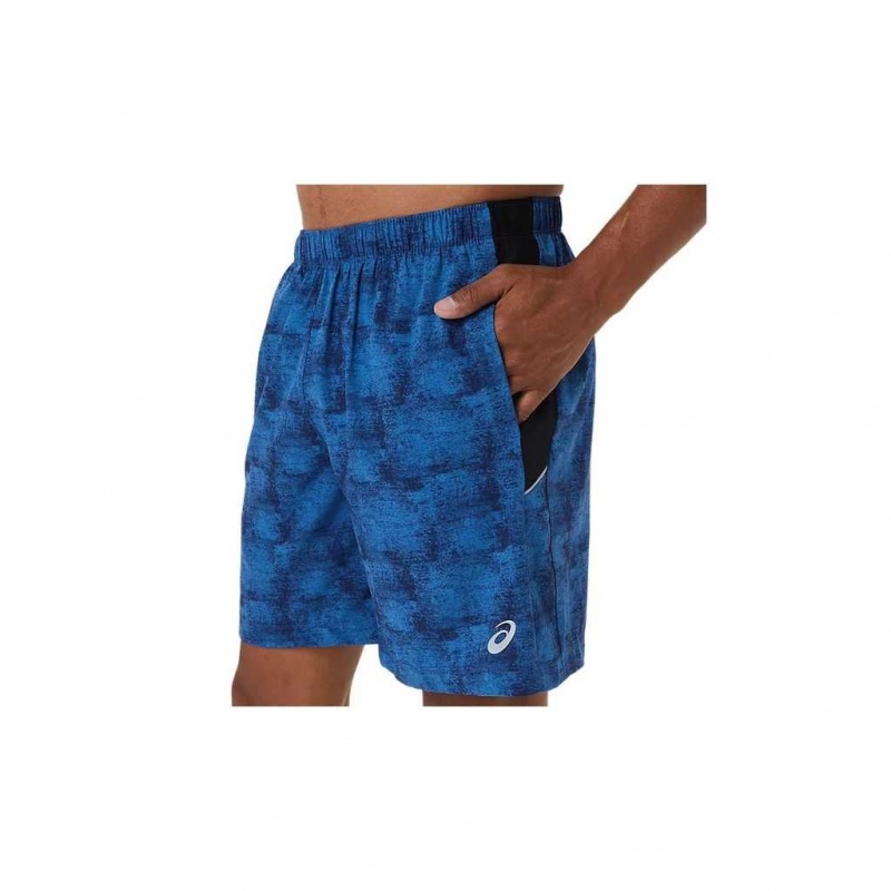 Tie Dye Blue/Perf Black Asics 2011A617.475 7in PR Lyte Short Shorts | OPSML-7465