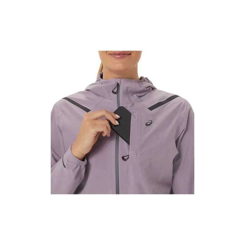 Violet Quartz Asics 2012C219.501 Accelerate Waterproof 2.0 Jacket Jackets & Outerwear | WVIYP-7859