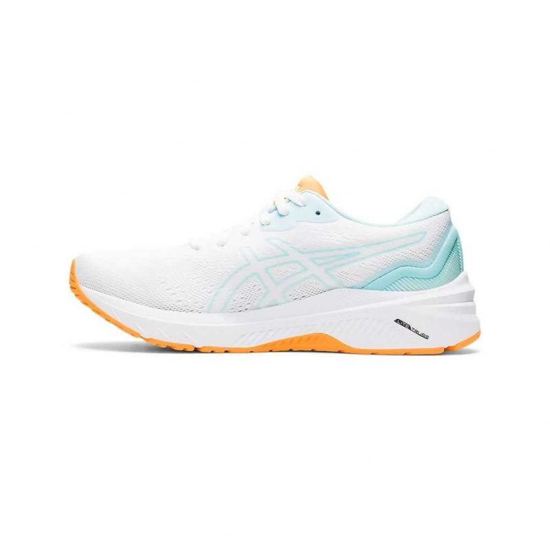 White/Clear Blue Asics 1012B197.100 Gt-1000 11 Running Shoes | CTZFG-6078