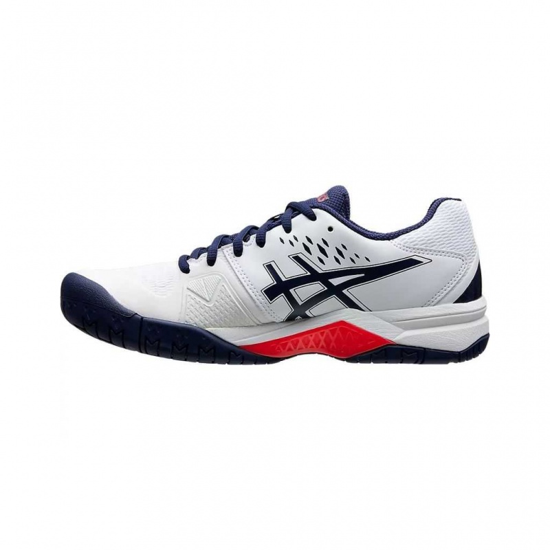 White/Peacoat Asics 1042A041.106 Gel-Challenger 12 Tennis Shoes | VWKIY-6128